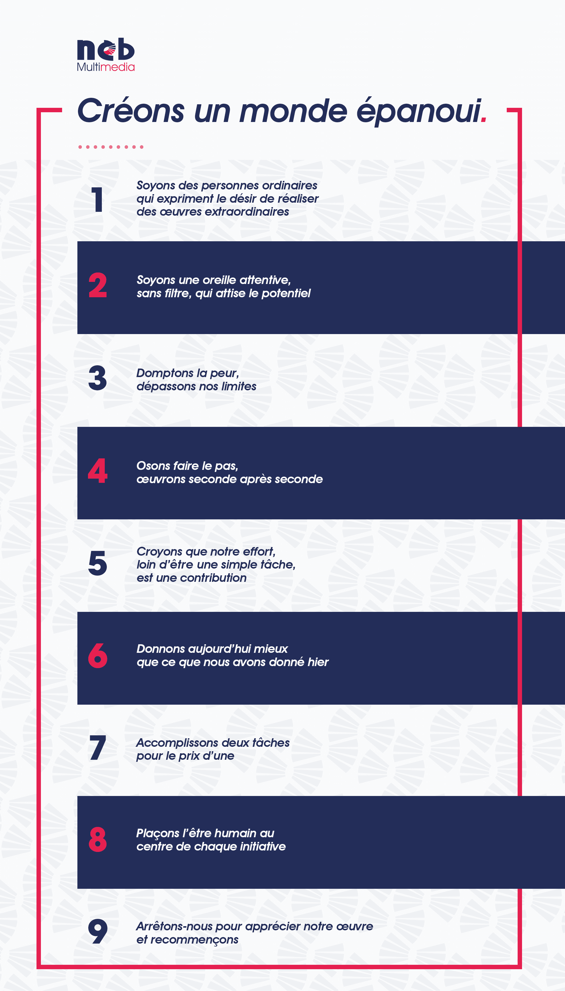 Le Manifeste NEBMM - Créons un monde épanoui